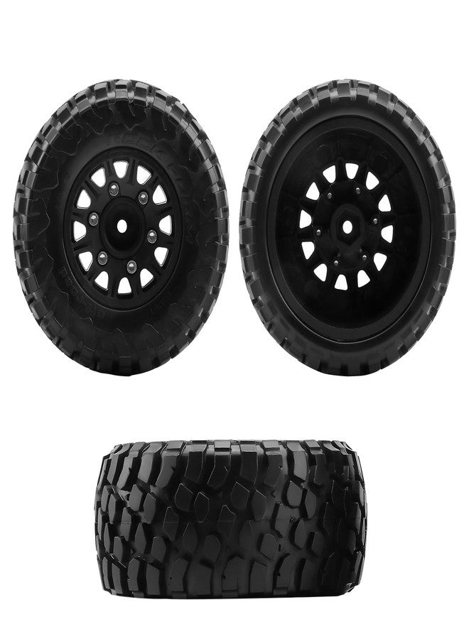 GIXCEL RC Truck Wheels and Tires Set, 12mm 14mm 17mm Hex Replaceable Tires for 1/10 RC Truck Slash 2WD 4x4 Arrma Senton Losi Redcat Upgrades, 4PC - Image 3